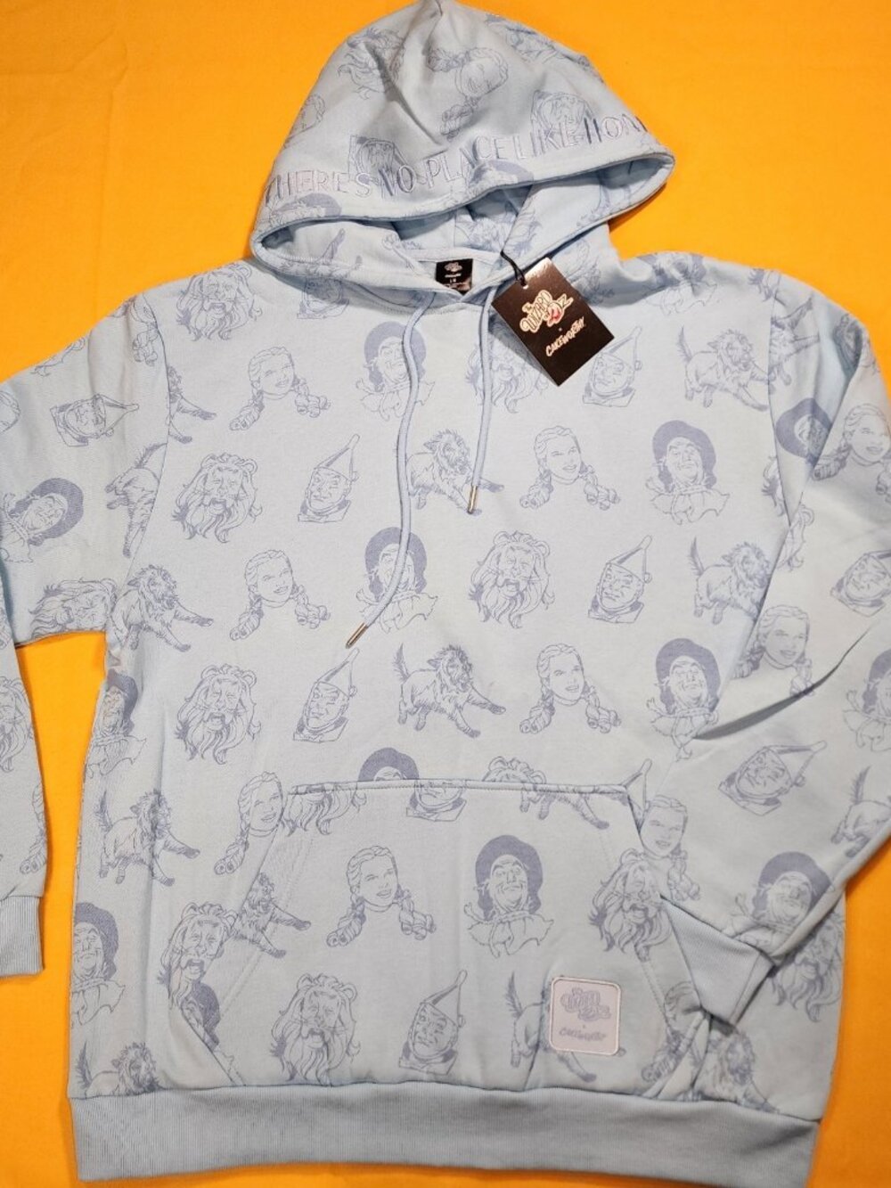 Cakeworthy Wizard of Oz Pull Over Hoodie AOP Theres No Place Like Home Large